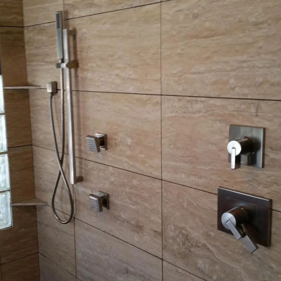 Shower fixture installation for Water Heater Replacement in Johnson City